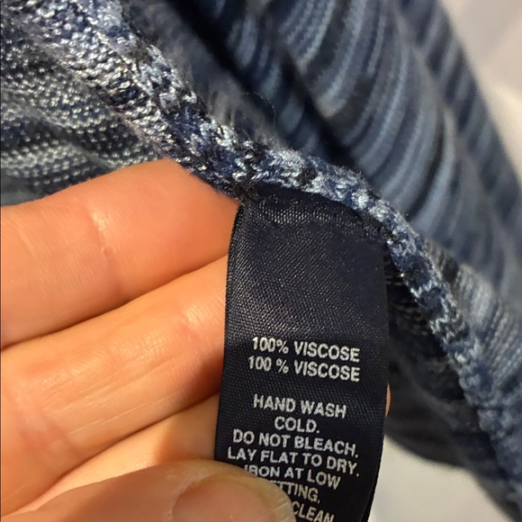 BLUE Saks Fifth Avenue Open Front Waterfall Cardigan⭐️ - Picture 4 of 4